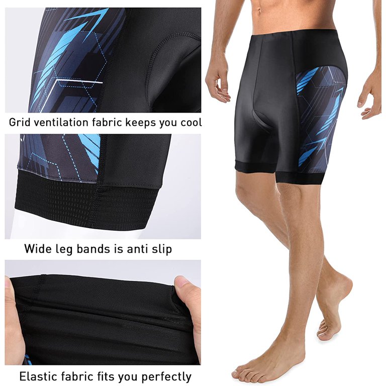 Mens Bike Shorts Anti-Slip Leg 4D Padded Cycling Bicycle Underwear