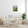thumbnail image 2 of Stupell Country Cottage Meadow Road Landscape Painting Black Framed Art Print Wall Art, 2 of 7
