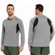 thumbnail image 4 of pstuiky manga larga de hombre, Blusa informal de manga larga con cuello redondo y diseño deportivo de color liso para hombre Tops de hombre l, 4 of 4