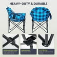 thumbnail image 4 of MOPHOTO Oversized Heated Camping Chair,Patio Lounge Chairs with 3 Heat Levels,Portable Folding Heated Chair Round Moon Saucer Folding Lawn Chair, 4 of 6