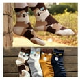 thumbnail image 3 of Women's Cute Art Cartoon Colorful Casual Crew Cotton Animal Socks, 3 of 4