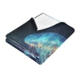 thumbnail image 3 of Wobogo Space Jellyfish Soft Cozy Fluffy Double Sided Blankets for Couch Sofa Chair Bed Camping Picnic Travel Lightweight Bed 60×90inch, 3 of 7