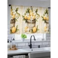thumbnail image 5 of Lemon Sheer Curtains 2 Panels Set Watercolor Fruit Vintage Lihgt Filtering Rod Pocket Voile Drape, Semi Sheer Window Curtains for Bedroom Living Room, 52"x54", 5 of 5