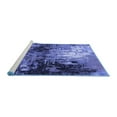 thumbnail image 2 of Ahgly Company Machine Washable Indoor Round Oriental Blue Industrial Area Rugs, 7' Round, 2 of 4