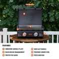 thumbnail image 4 of Blackstone OTG 2-Burner 22" Propane Omnivore Tabletop Griddle with Hood, 4 of 11