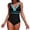 D15/Black, variant on Afdoent One Piece Swimsuit For Women Casual Tummy Control Swimsuit V Neck Tankini Bathing With High Waisted Bottoms And Back Coverage 2026 Summer Swimwear