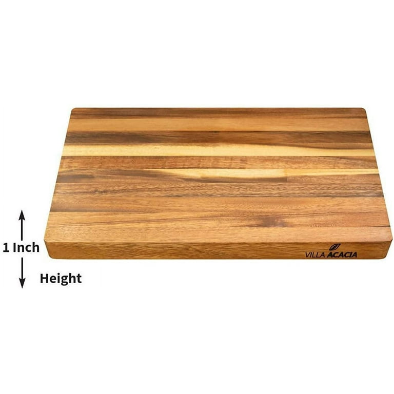 Villa Acacia Large Wood Cutting Board, 17x12 Inch - Walmart.com
