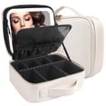 thumbnail image 1 of Bolsa de maquillaje MOMIRA con espejo y luz Estuche de viaje para cosméticos, 1 of 7