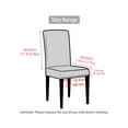 thumbnail image 3 of yeacher Stretchable Fleece Dining Chair Covers - All-Season, Durable, and Easy-Clean for Home, Office, or Restaurant Use in Amber Brown, 3 of 6