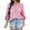 501_Pink, variant on ZHENHONG T Shirts for Women,Casual V Neck Henley Long Sleeve Tops Oversized Solid Rolled Sleeve Classic Tshirts,Beige Women Blouses