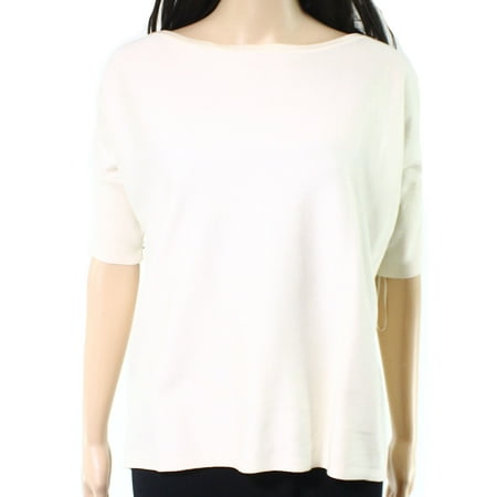 - Lauren by Ralph Lauren NEW Beige Womens Size Medium PM Petite Knit Top
