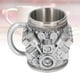 thumbnail image 5 of Taza de Acero Motoros inoxidables, V8 Y V6 3D Motor Taza de Café Creativo Personalizado de Acero inoxidable con asa aislante para los entusiastas del Automóvil, Padre, 5 of 7