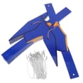 thumbnail image 1 of CTIRCHIU 36Pcs Graduation Party Favors Blue Thickened Paper Graduation Caps with Adjustable Elastic Band, 1 of 8