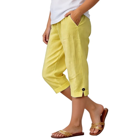 ATOGUTA Baggy Pants Girls Lightweight Running Pants with Pockets Kids Youth Outdoor Gym Workout Track Trousers Size 3T-14, Yellow