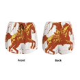 thumbnail image 3 of Salouo Vintage Cowboy On A Bronco Horse Print Women's 2 in 1 Running Shorts Double-Layer Shorts Athletic Workout Gym Yoga Shorts Running Shorts for Women-Large, 3 of 7