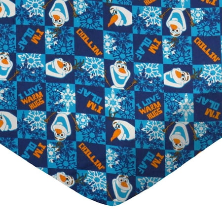 SheetWorld Fitted 100% Cotton Flannel Play Yard Sheet Fits BabyBjorn Travel Crib Light 24 x 42, Olaf