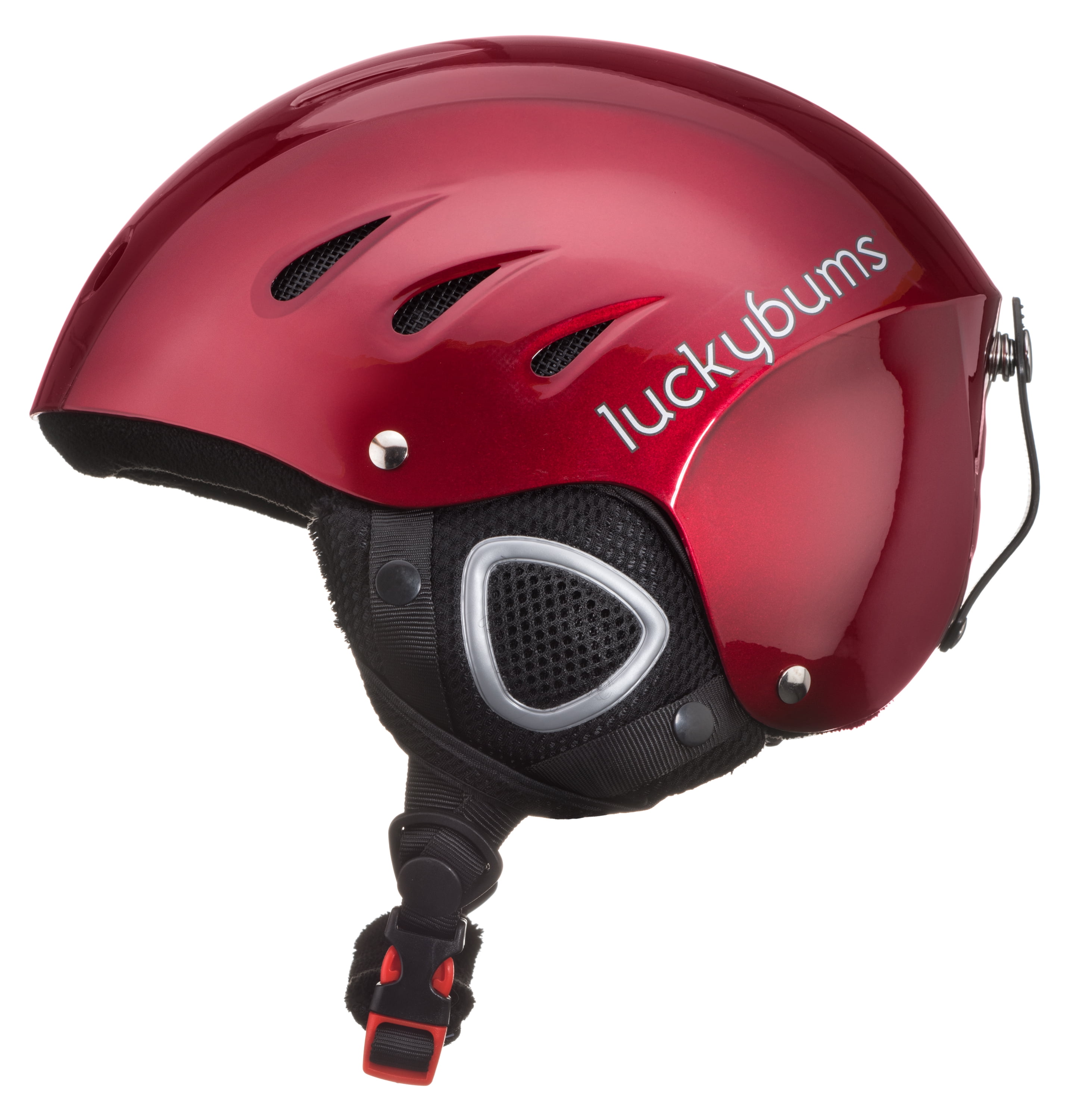 Lucky Bums Snow Sport Helmet with Fleece Liner, Matte Black, Medium by Lucky Bums