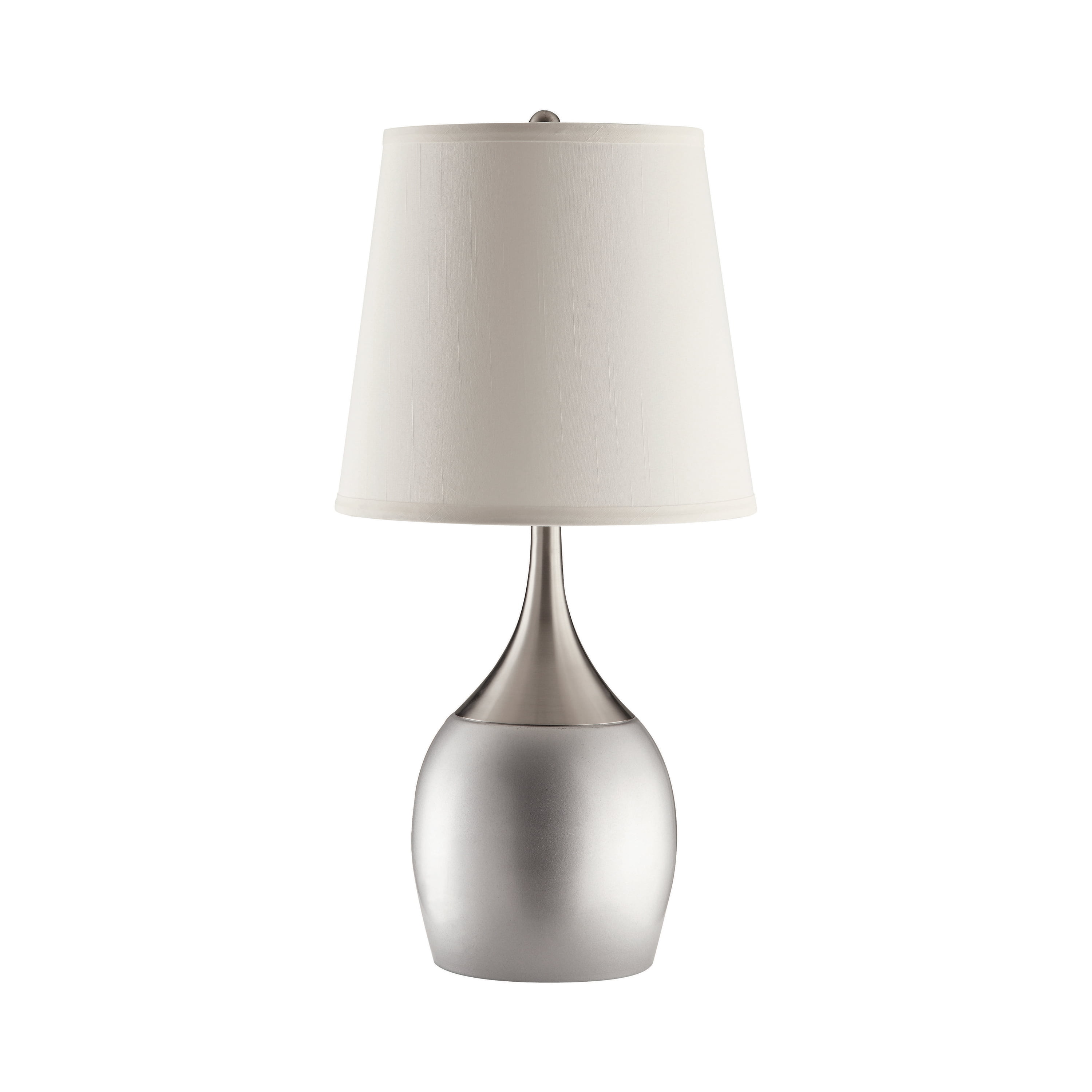Empire Shade Table Lamps Silver And, How To Put A Shade On Table Lamp