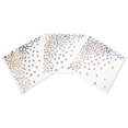 thumbnail image 2 of Koyal Wholesale Iridescent Holographic Silver Foil Polka Dot Lunch Napkins, Bulk 50-Pack Count, 3-Ply Disposable, 2 of 4