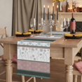 thumbnail image 2 of Table Runners 90 Inches Long Dress Scarves, Grey Stripes Abstract Farmhouse Coffee/Dining/Kitchen Table Runner for Living Room, Geometric Spring Flowers Country 13x90 Inch, 2 of 9