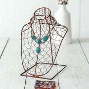 Chicken Wire Necklace Bust