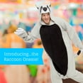 thumbnail image 2 of Funziez! Raccoon Men's Novelty Union Suit - Medium, 2 of 7