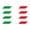 Italian three colors, variant on 4pcs Waterproof Car Body Decoration Stickers For Motorcycle Auto B Pillar Feature Italy France Germany Flag Color