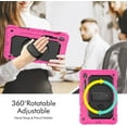 thumbnail image 3 of Funda para Samsung Galaxy Tab S10 Lite/ S10 FE/ S9 FE 10.9 pulgadas/Tab S9 11 pulgadas, funda protectora resistente a prueba de golpes con protector de pantalla, soporte giratorio de 360°, 3 of 8