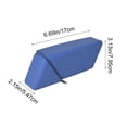 thumbnail image 3 of Roiihwy Standing Aesthetic Triangular Design Pencil Case Pouch, Portable Pen Bag Holder Wide with Drawer(Blue), 3 of 6