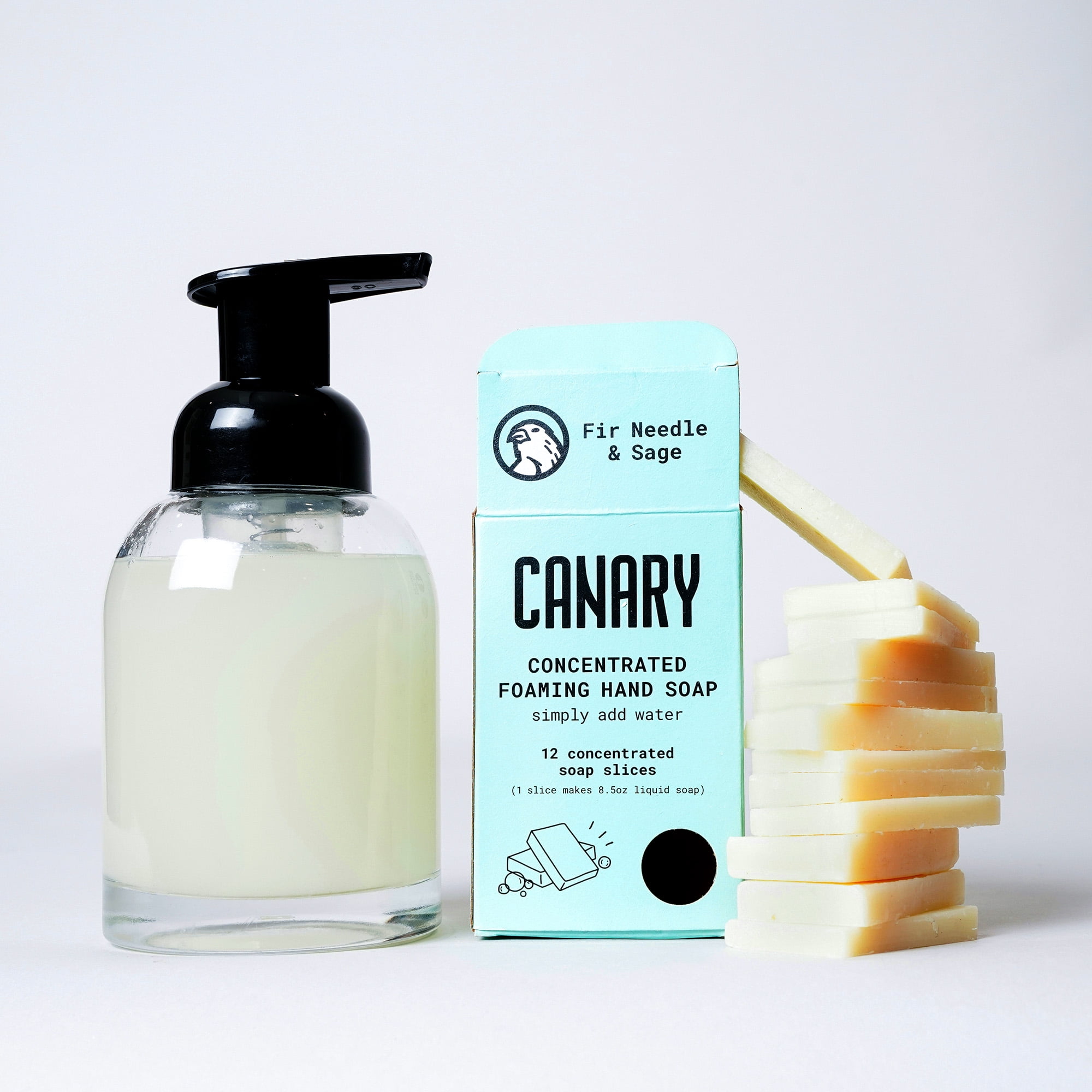 Canary Concentrated Hand Soap Refill Bar - Fir Needle & Sage (12 slices)