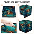 thumbnail image 4 of Mermaid Foldable Storage Box with Handle, 10.8"x10.5"x10.6", Large Capacity Organizer Bins, 4 of 6