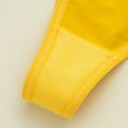 thumbnail image 7 of eczipvz Women's Sexy Satin Thong Panties Lace Tangas Cheeky Underwear Cotton Brief(Yellow,M), 7 of 7