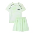 thumbnail image 2 of Bixock Toddler Boys Casual Shorts Set,Kids Summer Outfit Set,Unisex Sport Raglan Short Sleeve Crew Neck Top Quickly Dry Shorts 2 Piece Outdoor Training Set for 2-14 Years Kids Clothings, 2 of 5