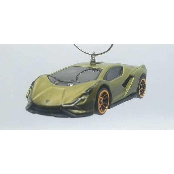 Christmas Ornament for Lamborghini Sian FKP 37 Olive Green/Black