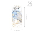 thumbnail image 5 of Koyal Wholesale Gold Blue Agate Printable Wedding Paper Menu Cards for DIY Printer, Pack of 52, 5 of 5
