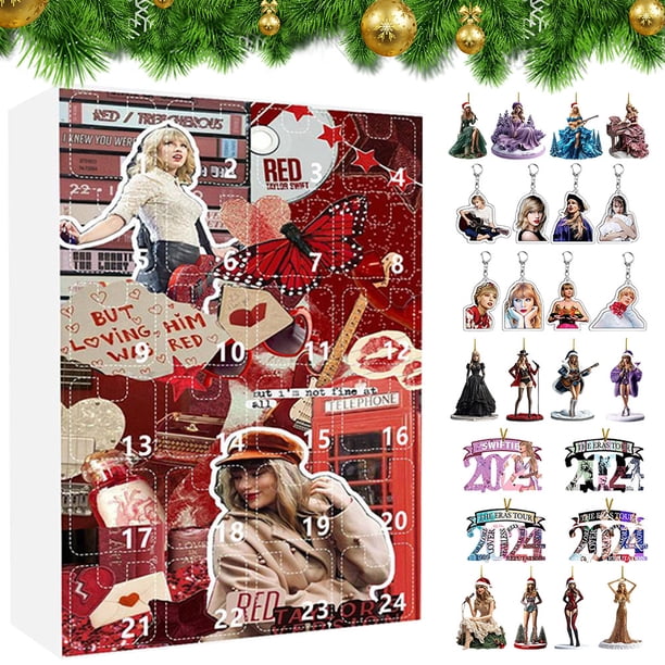 Calendario Cuenta Regresiva 24 Días Navidad Taylor 2d Acrílico