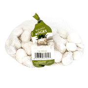 (6 pack) Akasha Decorative White Natural Rocks, 16 oz. Bag