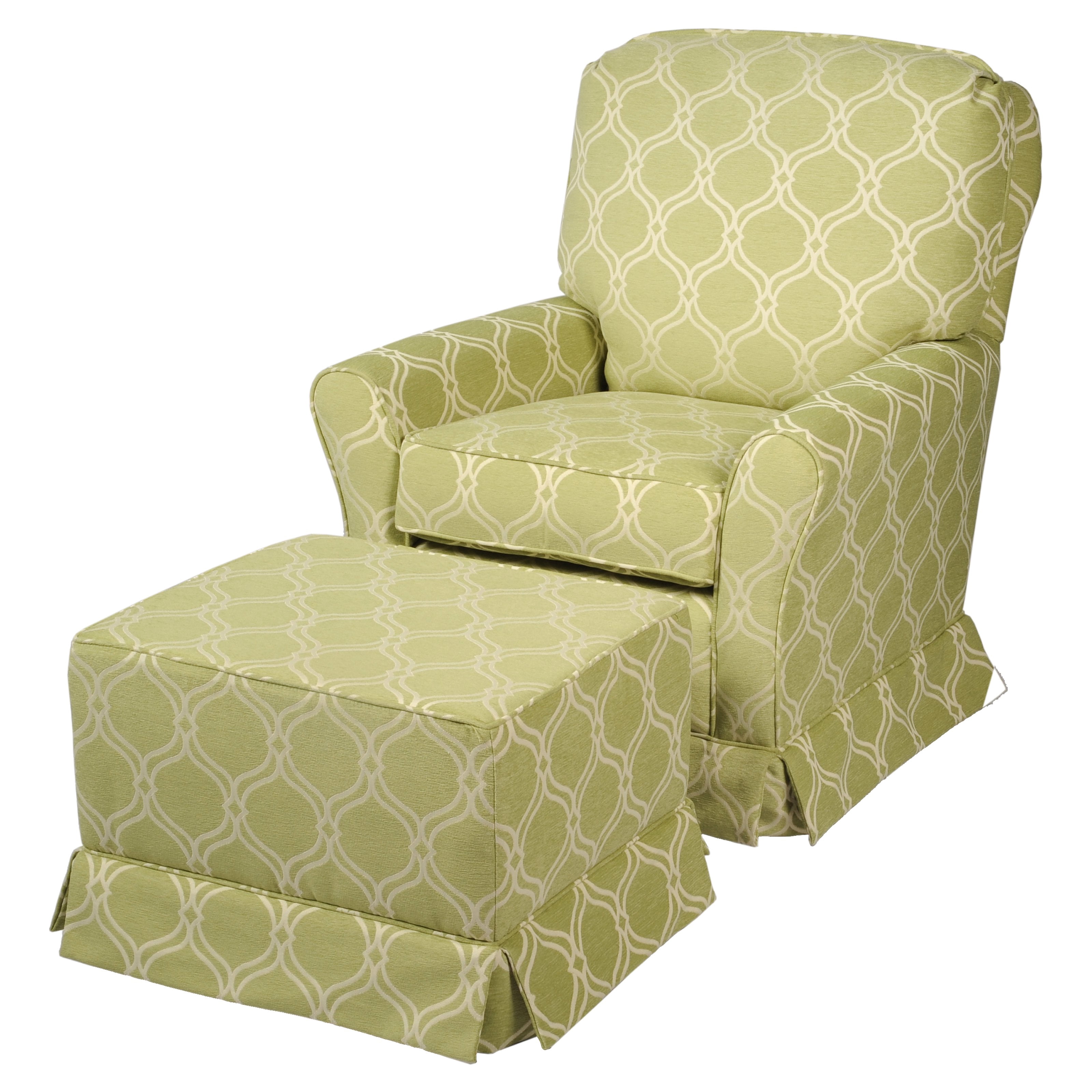 Little Castle Cottage Ss Swivel Glider And Ottoman Set Walmart Com