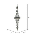 thumbnail image 2 of Vickerman 41" Silver Shiny Finial Ornament, 2 of 4