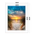 thumbnail image 2 of Conjunto de punto de cruz 11CT Wdftyju estampado 40x50cm paisaje impreso DIY, 2 of 9