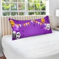 thumbnail image 4 of GZHJMY Halloween Party Horror Balloon Pillowcase Plush Pillowcase for Hair and Skin, Soft Standard Size Pillow Cases Zippered Queen Pillow Case Set of 1-20x40in Home Decor, 4 of 7