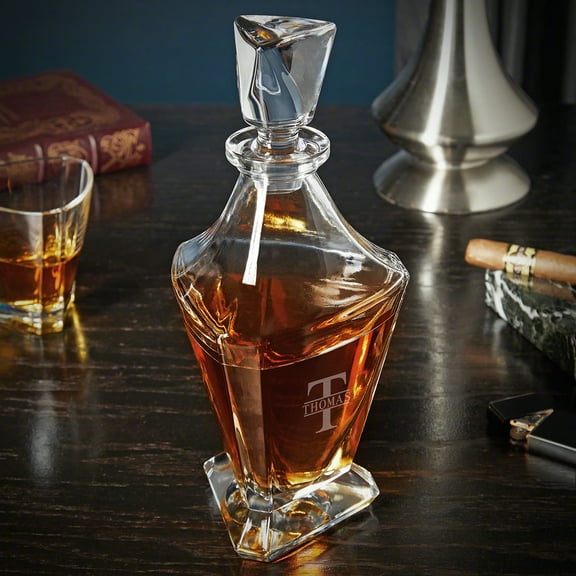 Oakmont Engraved Bishop Whiskey Decanter