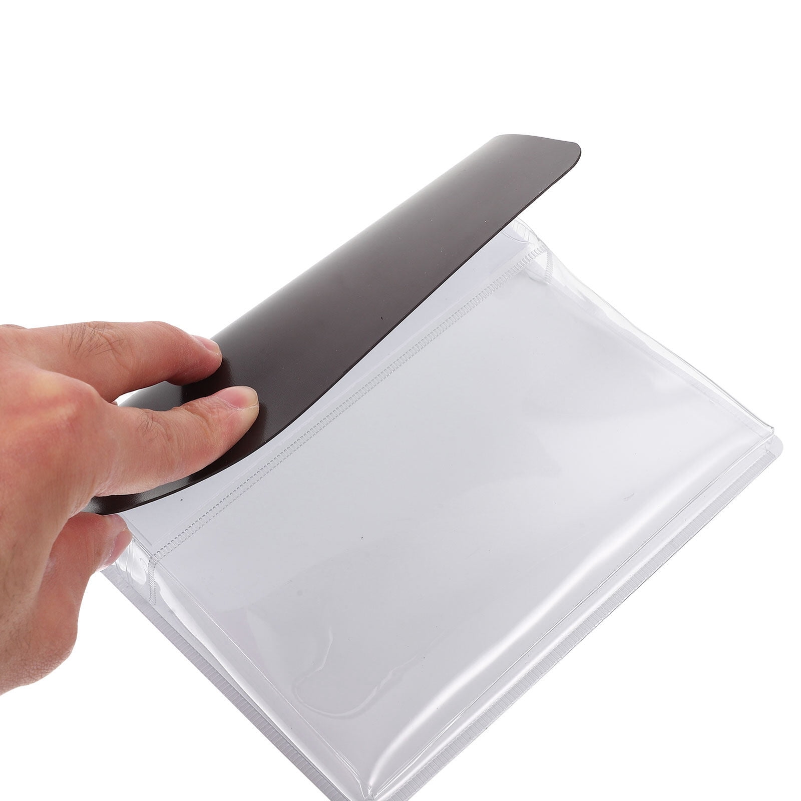 Set of 4 Magnetic Pocket Wall File Organizer Board White Markers Dry Erase Office