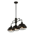 thumbnail image 3 of JONATHAN Y Levi 40.5" 3-Light Industrial Farmhouse Iron Linear LED Pendant, Oil Rubbed Bronze, 3 of 10