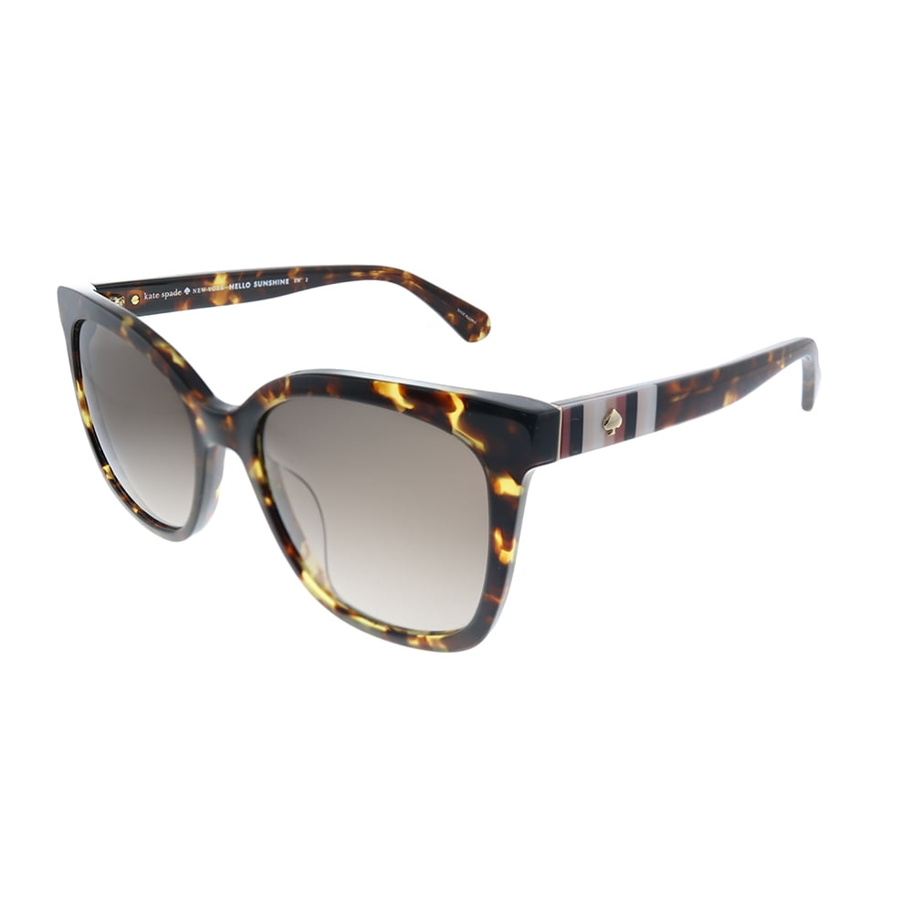 Kate Spade Kiya/S Plastic Womens Cat-Eye Sunglasses Havana 53mm Adult