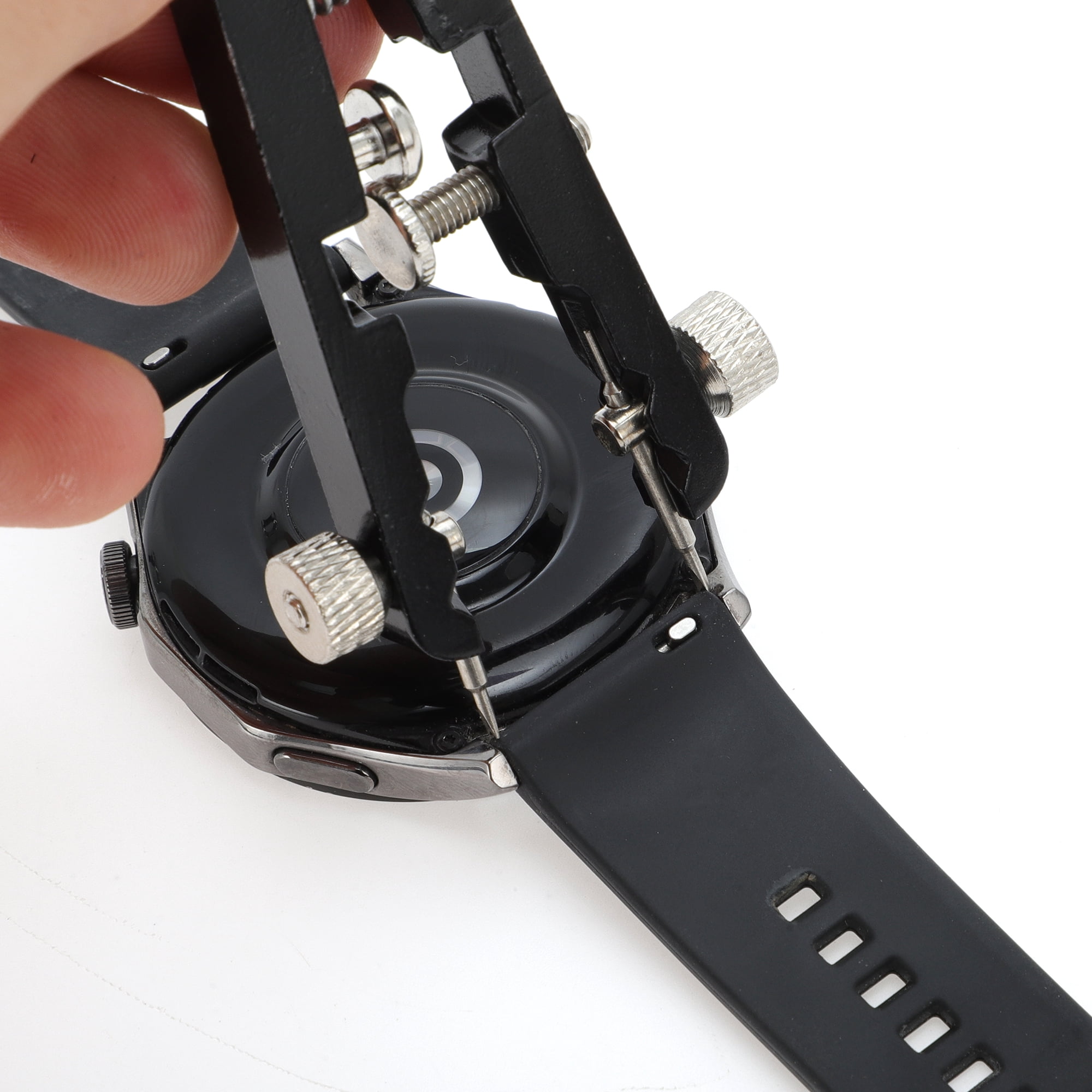 Unique Bargains Watch Band Remover Tool Spring Bar Plier With Pins Black