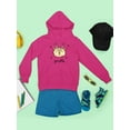 thumbnail image 3 of Giraffe Face Doodle Hoodie Juniors -Image by Shutterstock,  Large, 3 of 4