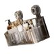 thumbnail image 1 of Large Capacity Shower Storage Rack Adhesive Suction Cups Bathroom Wall Organizers Holds Toiletries Cosmetics White, 1 of 4