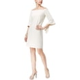 thumbnail image 2 of Vestido recto Thalia Sodi para mujer blanco grande, 2 of 2
