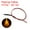 Yellow Light, variant on Uxcell DC 12V 3mm Pre Wired LED Round Top Clear Lens, Light Emitting Diodes with Edge Flashing Yellow Light 15Pcs